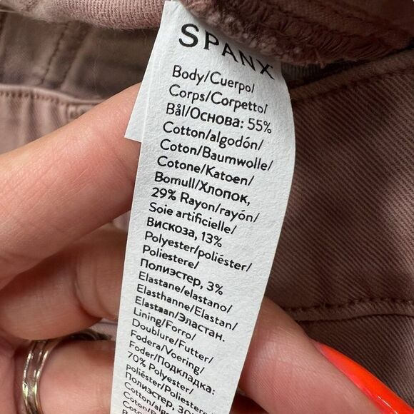 Spanx NWT Wide-Leg Cropped Pants Mauve Pink Size XL - Picture 5 of 7